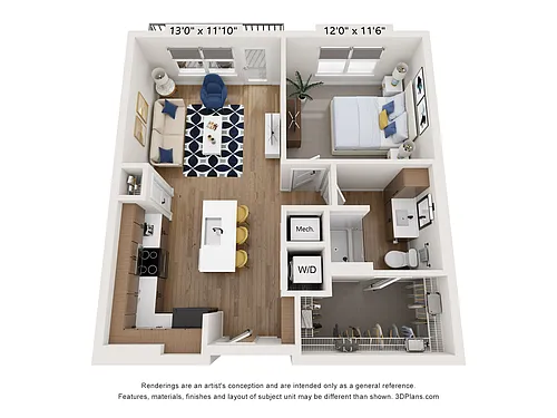 Floor plan A2C Cedar