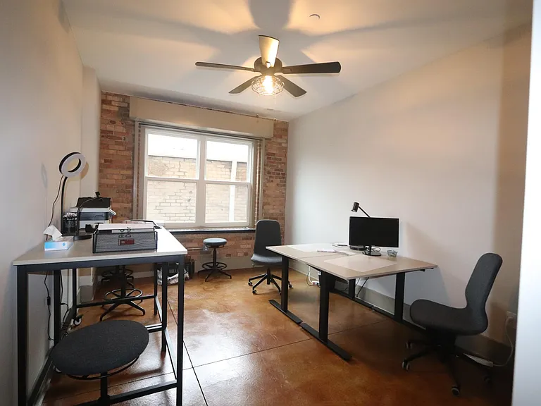 Bedroom used as office
