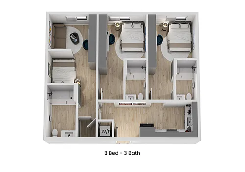 Floor plan Plan C2 - Private Suite with Free Wifi & Utilities