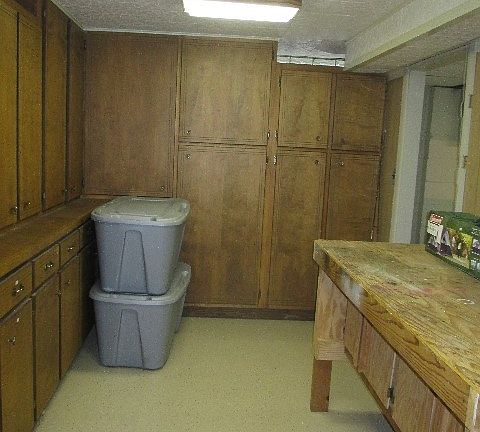 Basement craft room