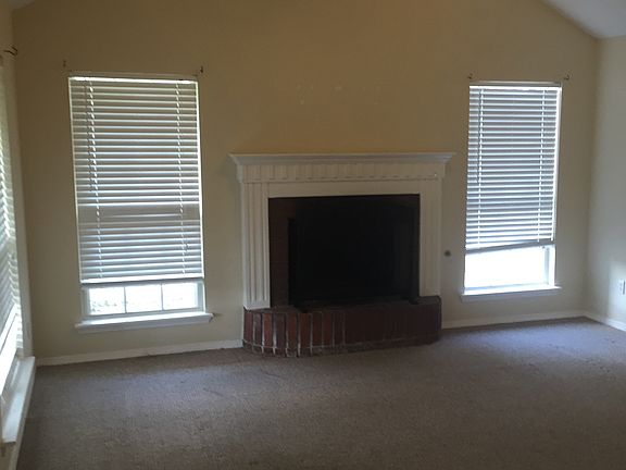 Living room with fireplace