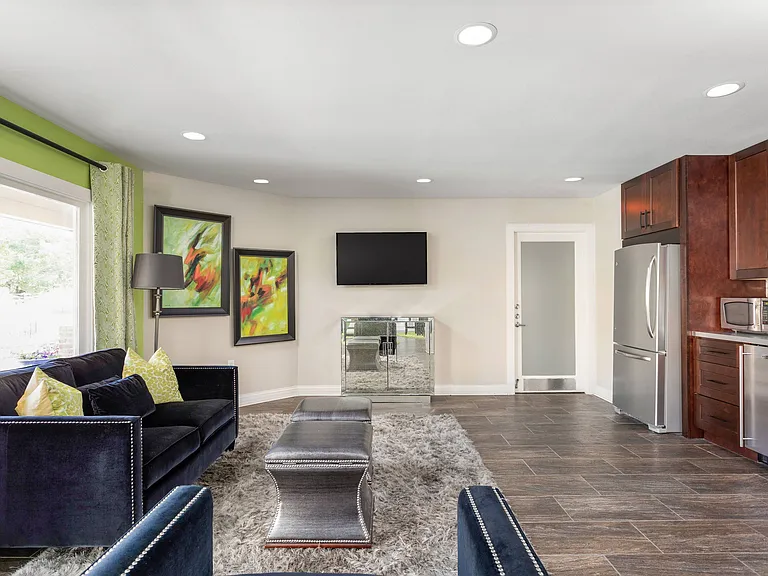 Large Open Floor Plan Clubhouse Kitchen and Living Area