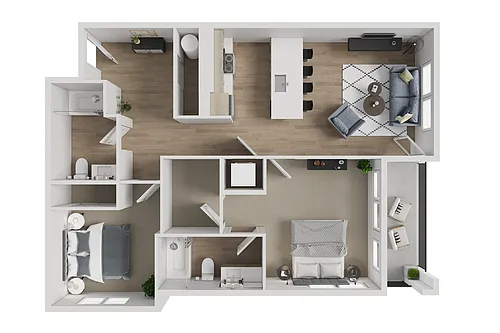 Floor plan 2X2 A