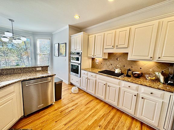 Kitchen with stainless steel appliances