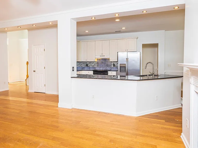 Family room looking at kitchen island