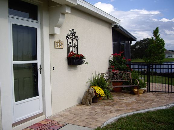 At front door