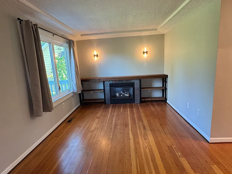 Living room fireplace