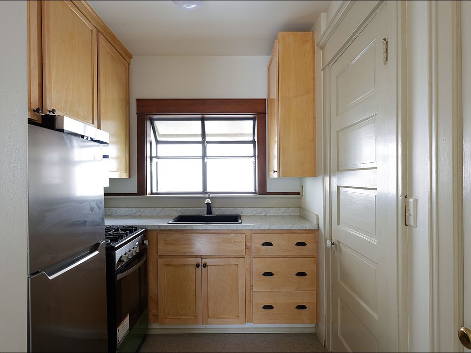 kitchen with window planter box