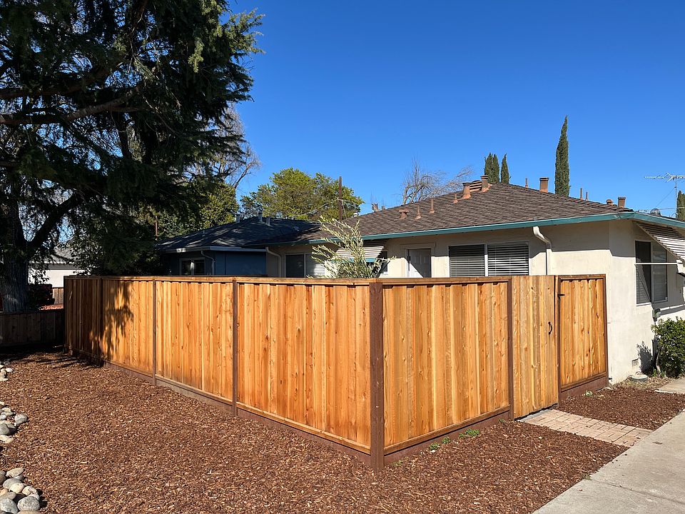 private yard and dwelling