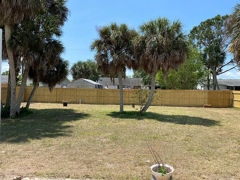 back yard-fenced