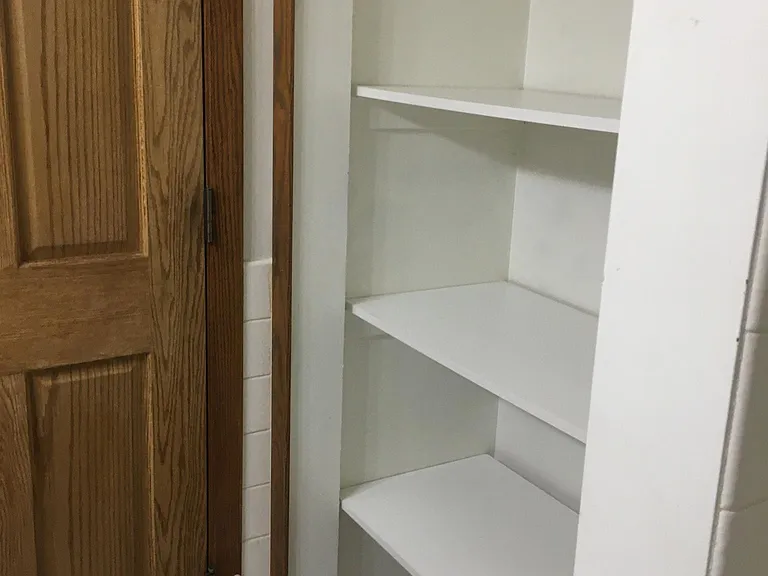 Large closet in bathroom