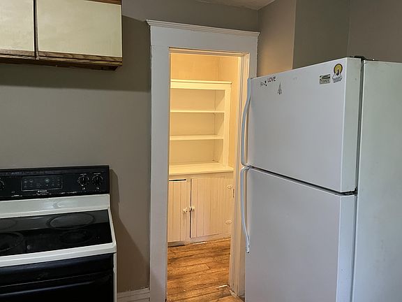 Pantry with built in shelving