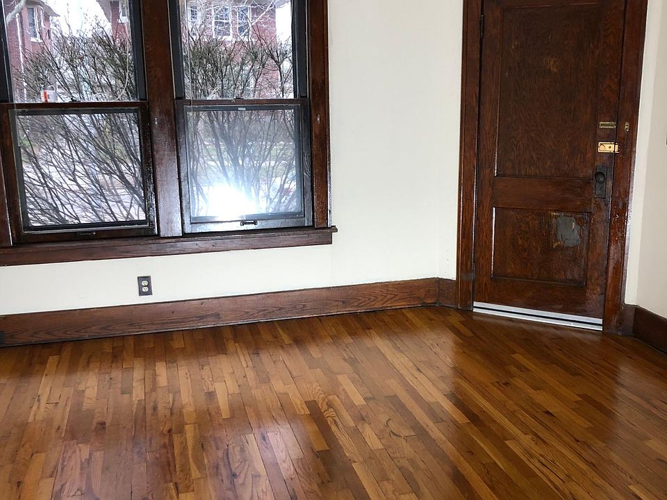 Living room looking towards Beaconsfield, with front door.