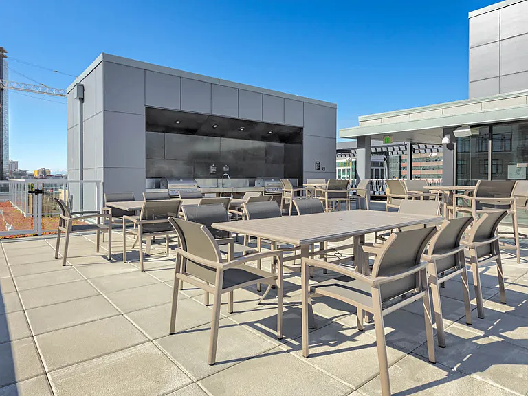 Rooftop Lounge with BBQ Grills