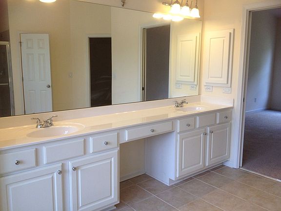 SPACIOUS Master Bath with double vanit