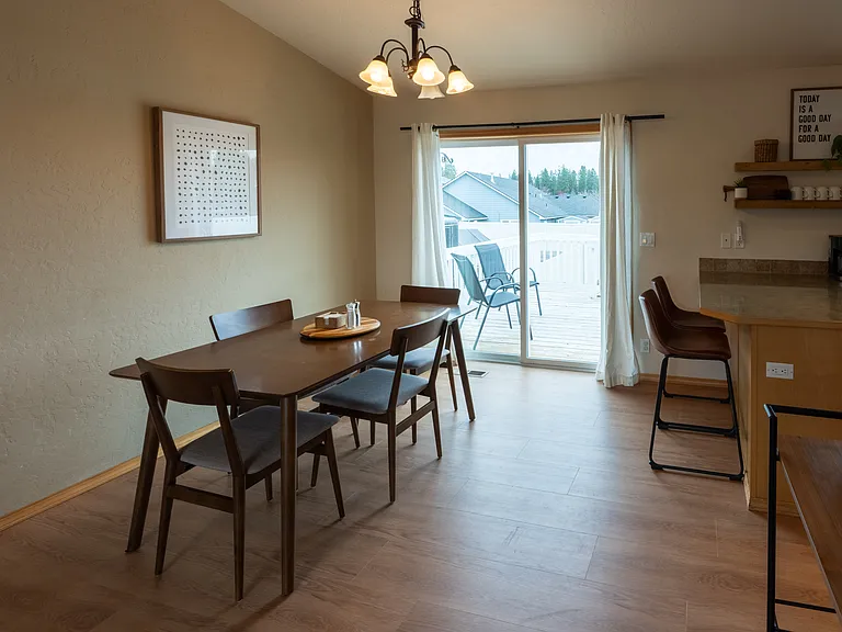 Dining Area - Access to Elevated Deck
