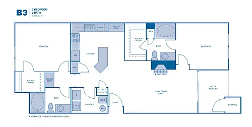 Floor plan B3