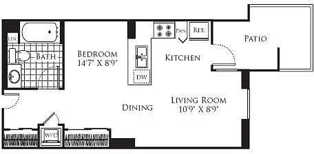 Floor plan Studio 5