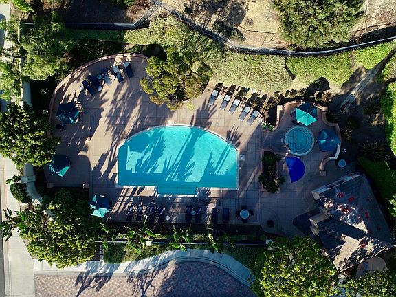 Birdseye view of pool.