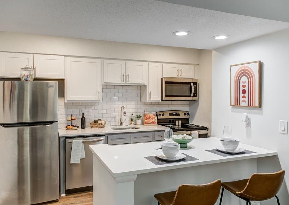 Model Kitchen in Studio Floor Plan
