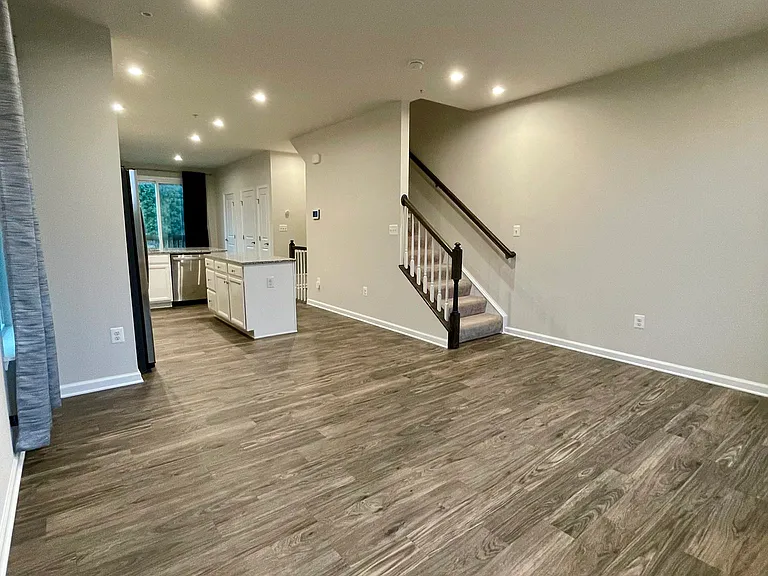 Open flow from kitchen to main living area
