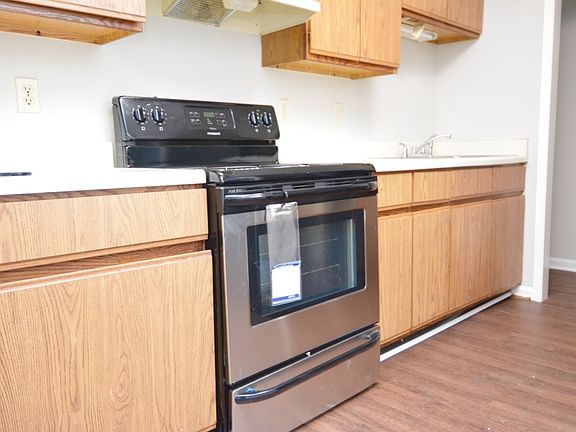 Brand new stainless steel appliances.