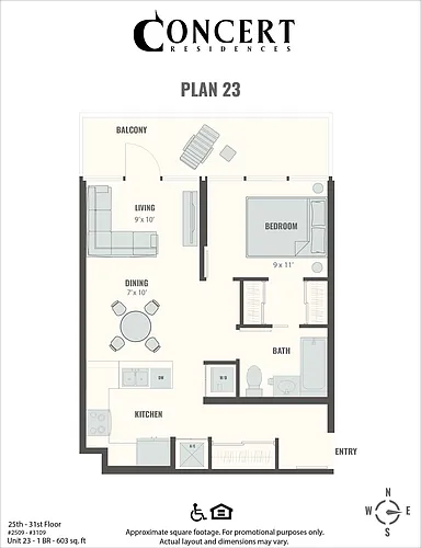 Floor plan Concert 23 1x1