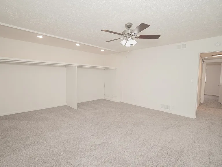 Main Bedroom with Built In Open Closet Storage