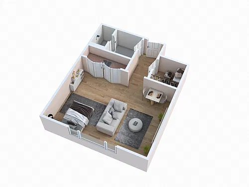 Floor plan Studio - Lake Park