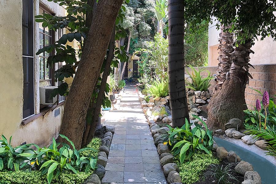 Gated garden & pond