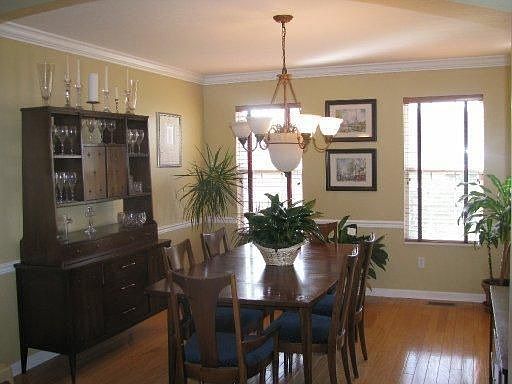 Dining Room with Gleaming Hardwood Floors!