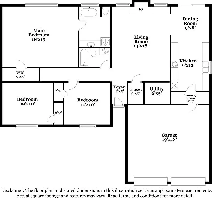 3 bed, 2.0 bath, 1230 sqft, $1,655 — Photo 2