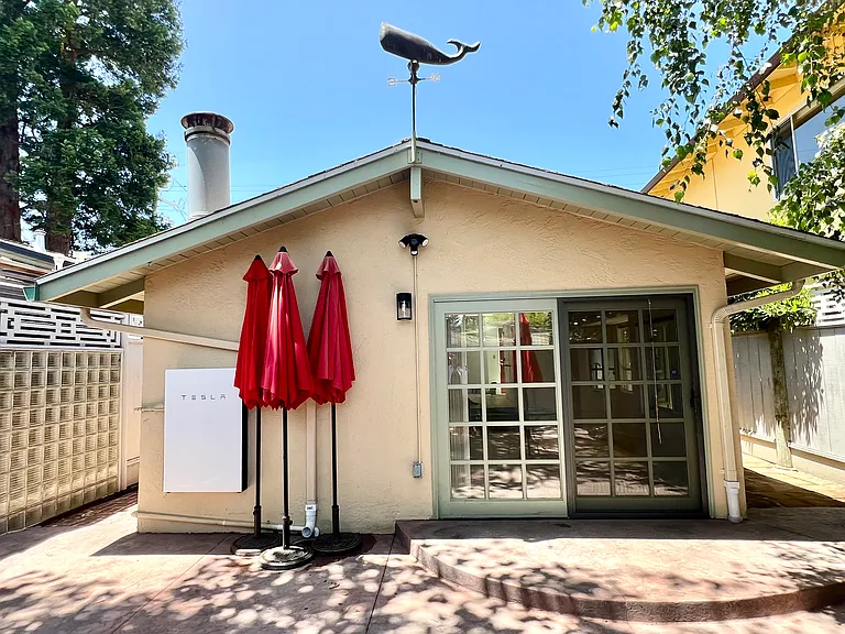 back view of the house - large slider