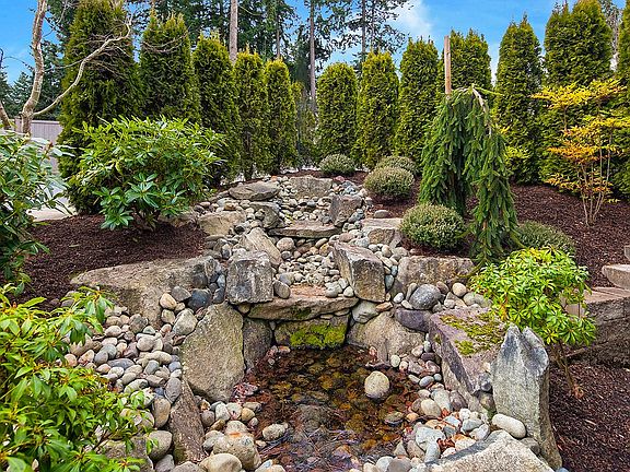 Front yard waterfall