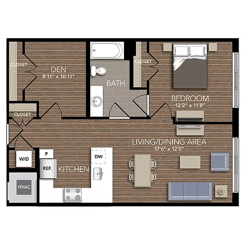 Floor plan B7 Den