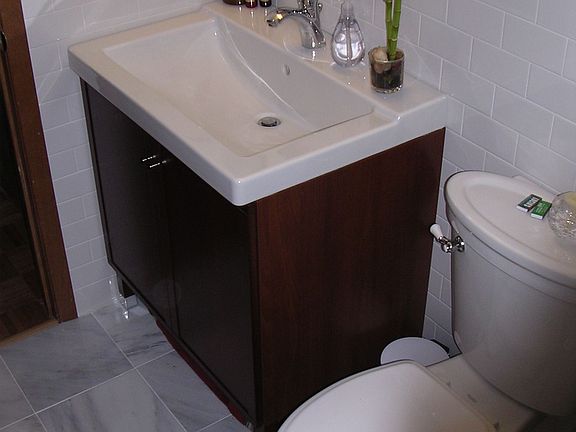 Updated Bathroom:  New Sink, Vanity and Toilet