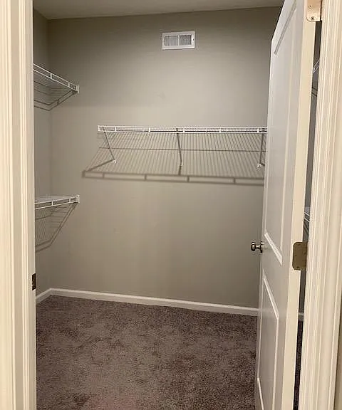 Entrance to master bedroom closet.