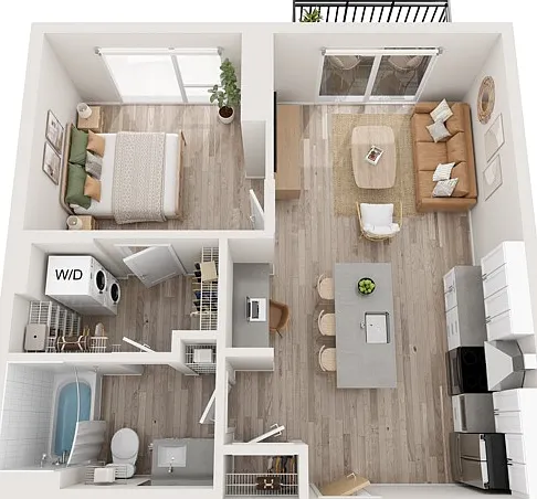 Plan A8 | 1 bedroom, 1 bathroom Plan A8 | 1 bedroom, 1 bathroom