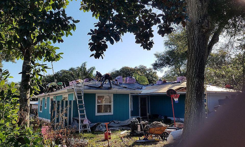 26 plywood sheets replaced.