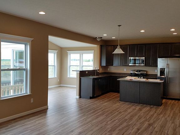 Family room into kitchen