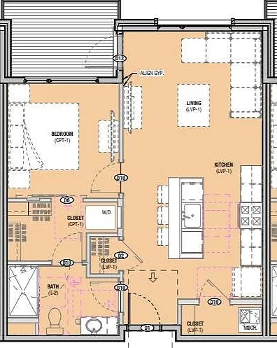 1 Bedroom 1 Bedroom