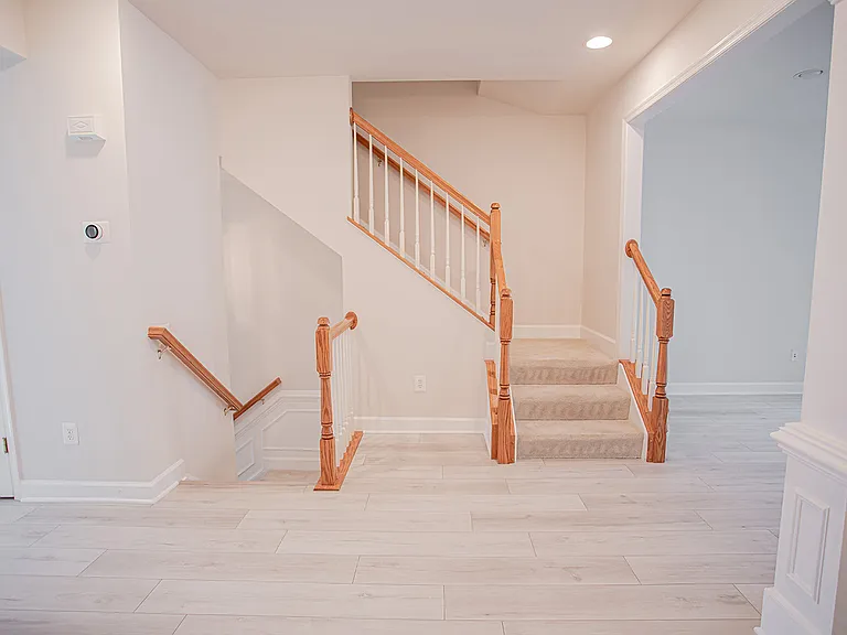 Smart App Controlled Thermostat, stairs leading to 3rd level