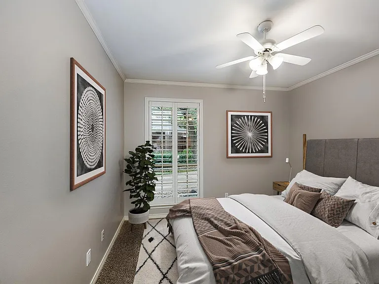 Bedroom 5. This image shows a virtually furnished space. Bedrooms come unfurnished.