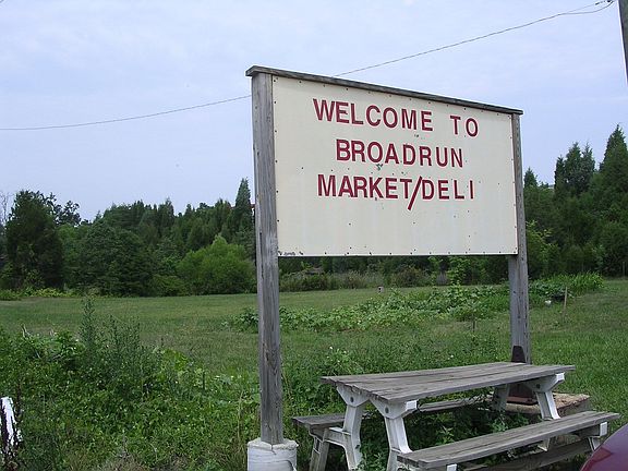 Sign from the street