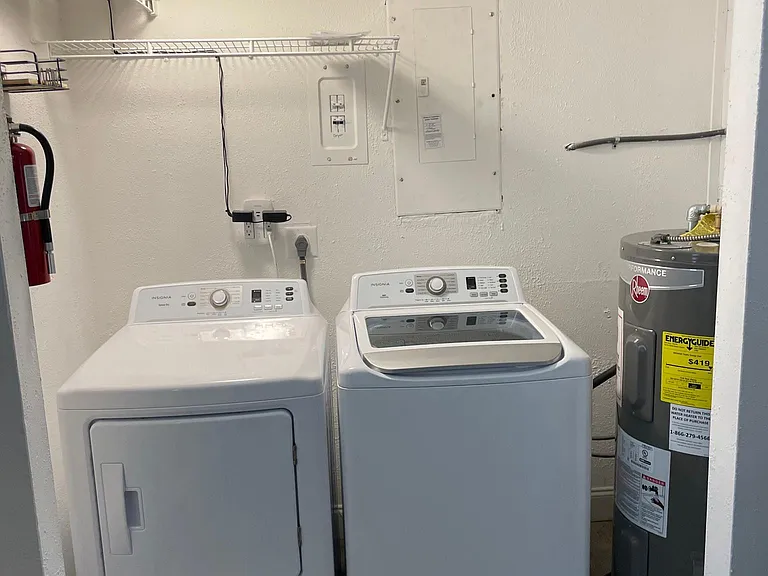 Brand new, high capacity washer and dryer