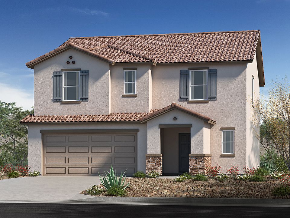 Plan 2042 Elevation A with Optional Stone