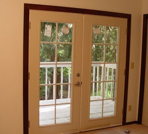 French doors to deck off Master BR