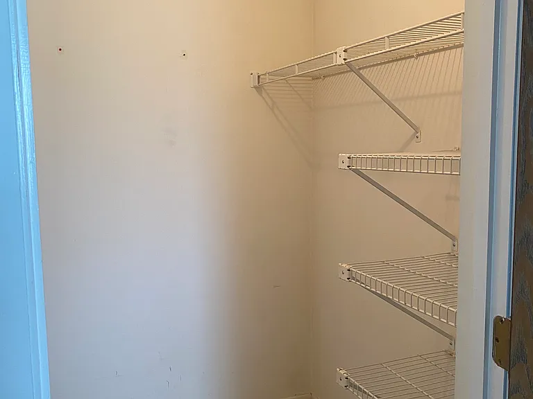 Walk in closet in master bedroom