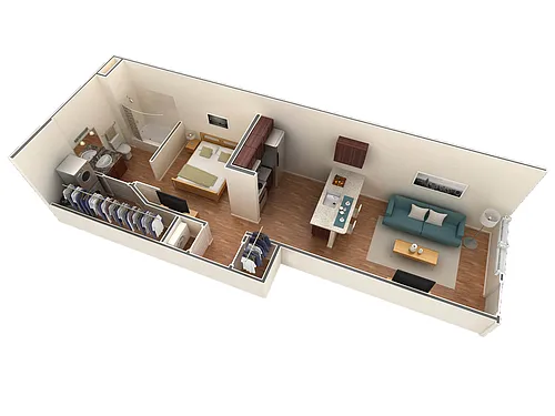 Floor plan Studio Grand Courtyard