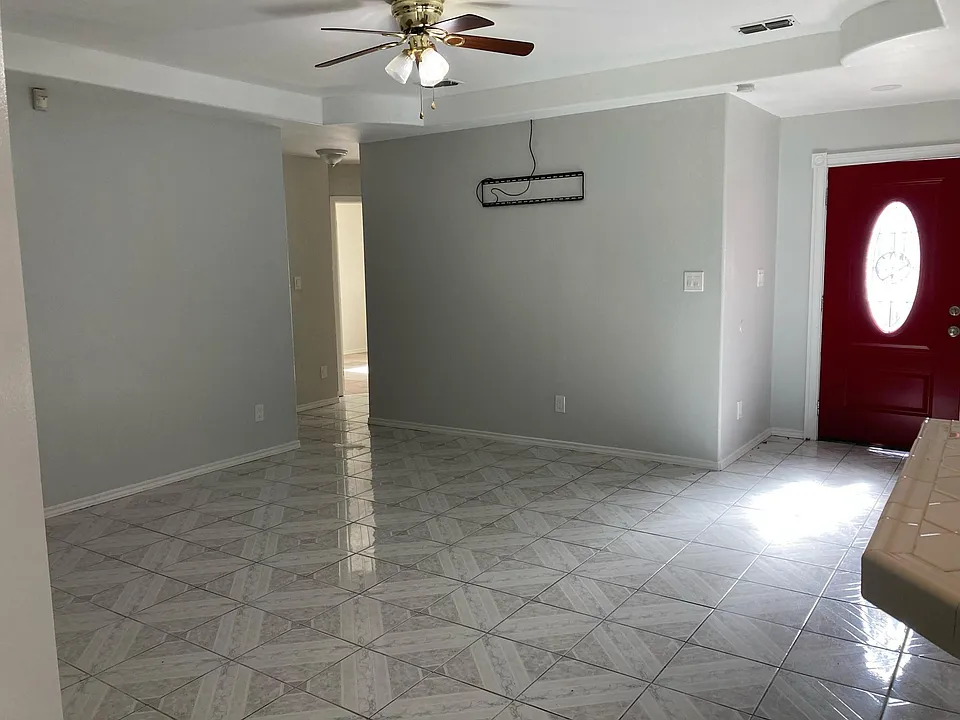 front entrance, living room